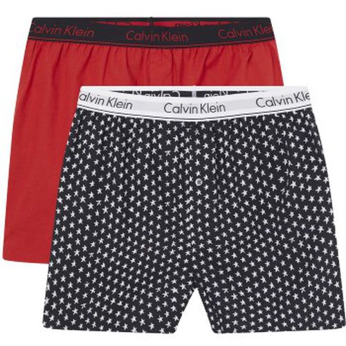 P Holiday Woven Boxers Rot/Schwarz Polyamid Small Herren - Calvin Klein - Modalova