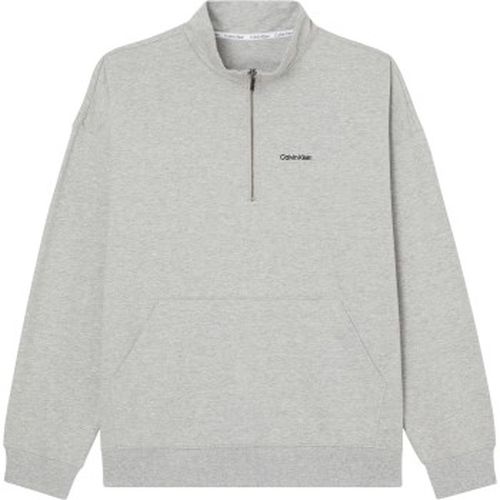 Modern Cotton Lounge Q Zip Sweatshirt Grau Small Herren - Calvin Klein - Modalova