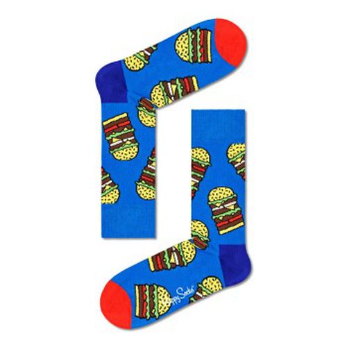 Burger Sock Blau Muster Gr 41/46 - Happy socks - Modalova