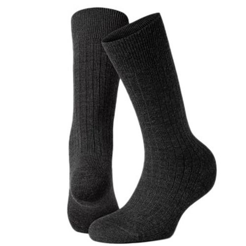 P Premium Mercerized Wool Rib Socks Anthrazit One Size Herren - Panos Emporio - Modalova