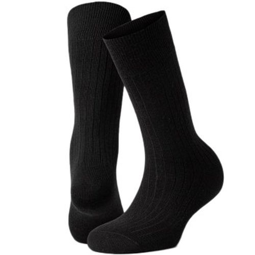P Premium Mercerized Wool Rib Socks Schwarz One Size Herren - Panos Emporio - Modalova