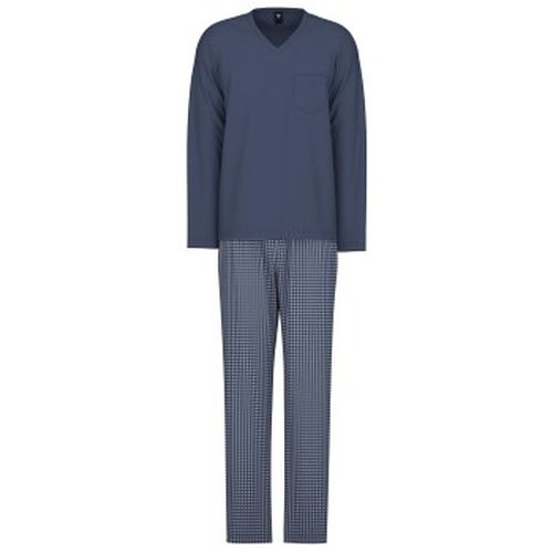 Relax Imprint 1 Pyjamas Blau/Weiß Baumwolle Medium Herren - Calida - Modalova
