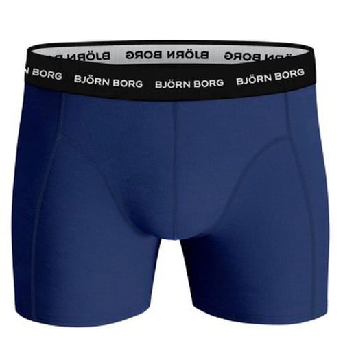 P Cotton Stretch Boxer 1719 Schwarz/Marine/Weiß Baumwolle Small Herren - Björn Borg - Modalova