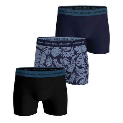 P Cotton Stretch Boxer 1721 Blau/Blau Baumwolle X-Large Herren - Björn Borg - Modalova