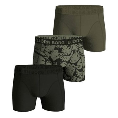 P Cotton Stretch Boxer 1721 Armeegrün Baumwolle Medium Herren - Björn Borg - Modalova