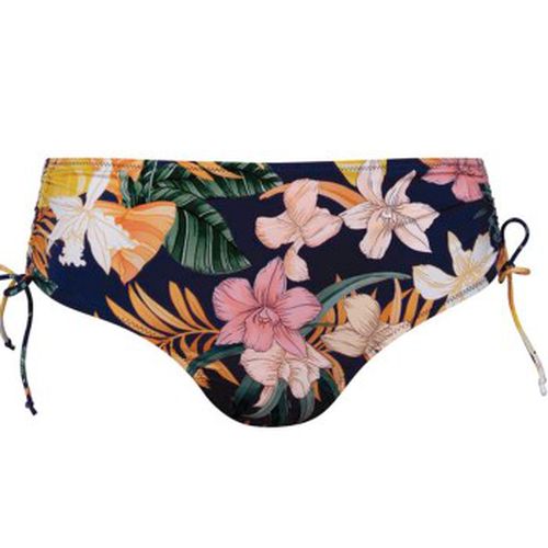 Tropical Sunset Bikini Bottom Blau mit Blume 38 Damen - Rosa Faia - Modalova
