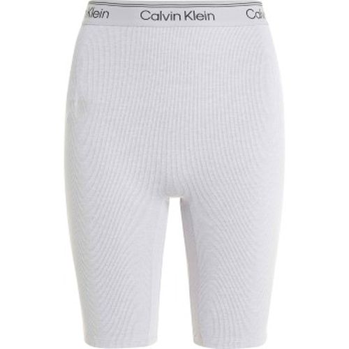 Sport Ribbed Knit Shorts Hellgrau Polyester Medium Damen - Calvin Klein - Modalova