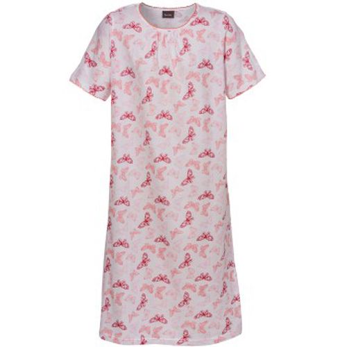 Trofe Butterfly Short Sleeve Dress Rosa Muster Baumwolle Medium Damen - Trofé - Modalova