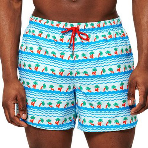 Badehosen Palm Beach Swim Shorts Blau Muster Polyester Small Herren - Happy socks - Modalova