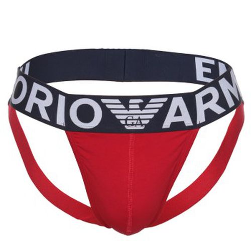 Armani Cotton Jockstrap 2P Rot Baumwolle Small Herren - Emporio Armani - Modalova