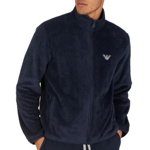 Armani Knit Sweater With Zip Marine Polyester Medium Herren - Emporio Armani - Modalova