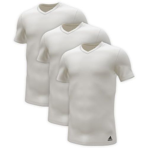 P Active Flex Cotton V-Neck T-Shirt Weiß Baumwolle Medium Herren - adidas - Modalova