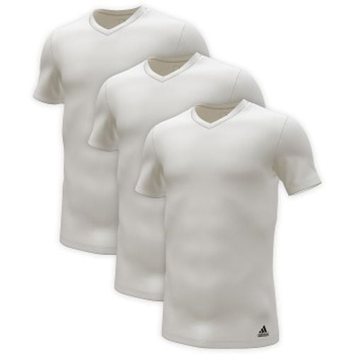 P Active Flex Cotton V-Neck T-Shirt Weiß Baumwolle Small Herren - adidas - Modalova