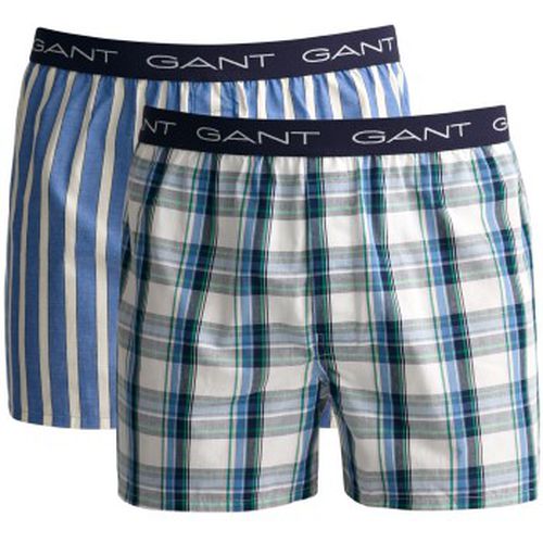 P Cotton With Fly Boxer Shorts Weiß/Marine Baumwolle Medium Herren - Gant - Modalova