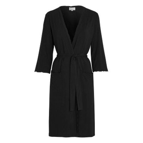 Viscose Plain Wave Robe Schwarz Bambus Large Damen - Damella - Modalova