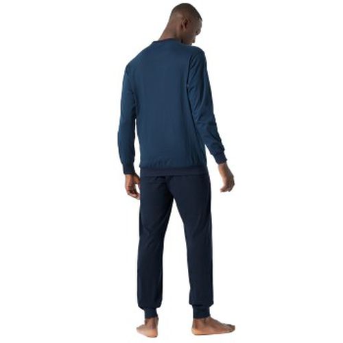 Essential Nightwear Pyjamas Crew Neck Blau/Blau Baumwolle Large Herren - Schiesser - Modalova