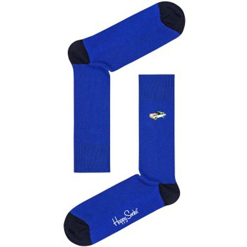 Ribbed Embroidery Car Sock Blau Gr 41/46 - Happy socks - Modalova