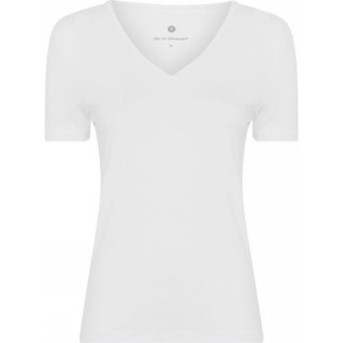 Bamboo V-neck Women Slim T-shirt Weiß Small Damen - JBS of Denmark - Modalova
