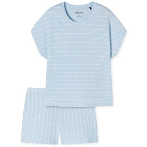 Just Stripes Short Pyjamas Hellblau Baumwolle 38 Damen - Schiesser - Modalova