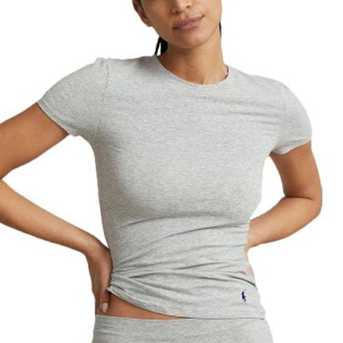 Women Slim Fit T-Shirt Grau Small Damen - Polo Ralph Lauren - Modalova
