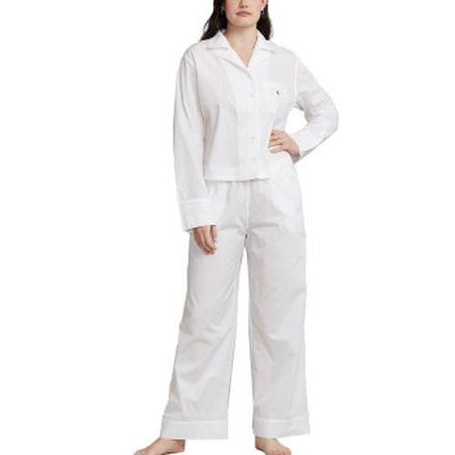 Long Sleeve Pyjamas Set Weiß Baumwolle Small Damen - Polo Ralph Lauren - Modalova