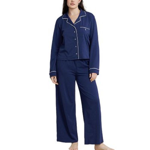 Long Sleeve PJ Set Marine Medium Damen - Polo Ralph Lauren - Modalova