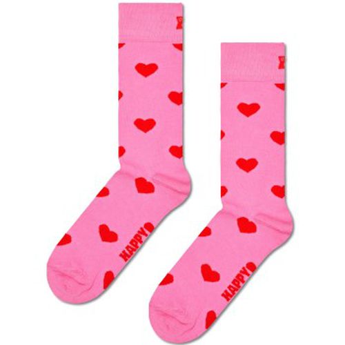 Happy Sock Heart Sock Rosa Muster Baumwolle Gr 41/46 - Happy socks - Modalova