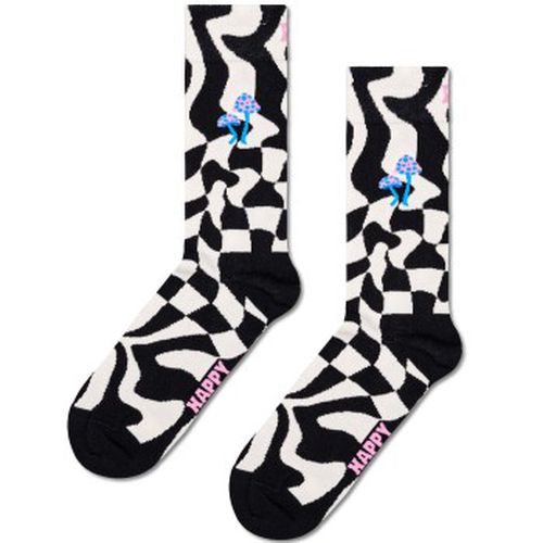 Happy Sock Distorted Check Sock Schwarz/Weiß Baumwolle Gr 41/46 - Happy socks - Modalova