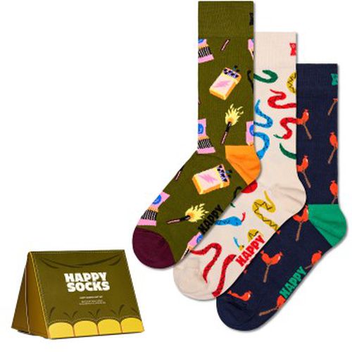 Happy Sock Happy Camper Socks Gift Set 3P Baumwolle Gr 41/46 - Happy socks - Modalova