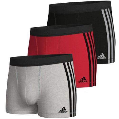 P Active Flex Cotton 3 Stripes Schwarz/Rot Baumwolle Small Herren - adidas - Modalova