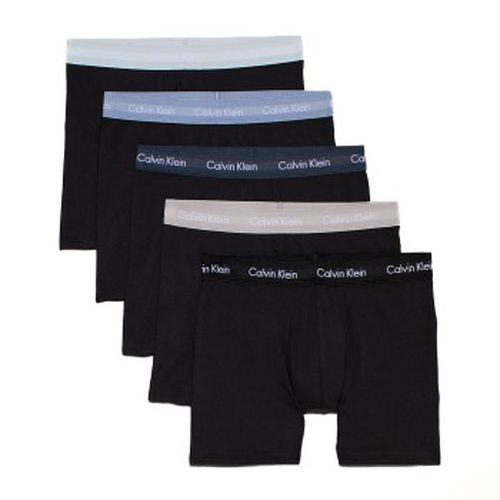 P Cotton Stretch Boxer Briefs Schwarz/Blau Baumwolle Small Herren - Calvin Klein - Modalova