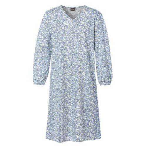 Trofe Pretty Long Sleeve Dress Blau Muster Baumwolle Medium Damen - Trofé - Modalova