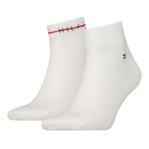 Tommy Hilfiger 2P Men Stripe Quarter Sock Weiß Gr 39/42 Herren - Tommy Hilfiger Legwear - Modalova