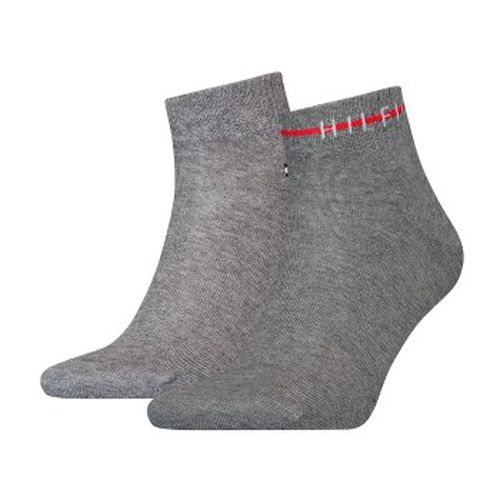 Tommy Hilfiger 2P Men Stripe Quarter Sock Grau Gr 39/42 Herren - Tommy Hilfiger Legwear - Modalova