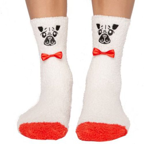 Fun Sock Weiß Muster Polyester One Size Damen - PJ Salvage - Modalova