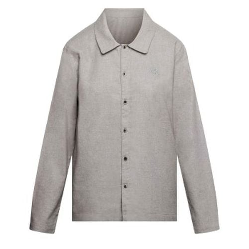 Long Sleeve Button Down Flannel Grau Baumwolle Medium Damen - Calvin Klein - Modalova