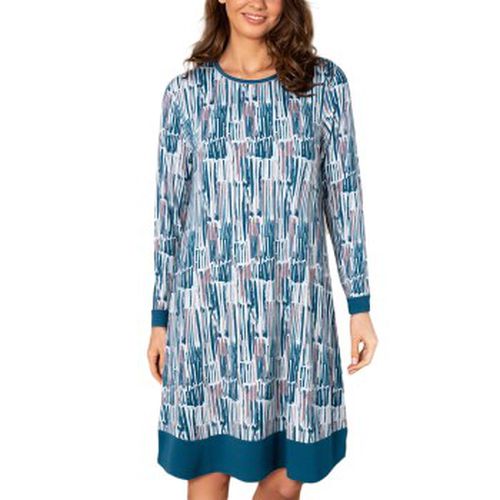 Bamboo Longsleeve Nightdress Blau Muster Bambus Small Damen - Lady Avenue - Modalova