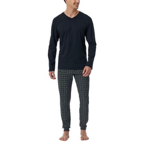 Casual Essentials Long Sleeve Pyjamas Dunkelblau Baumwolle 50 Herren - Schiesser - Modalova