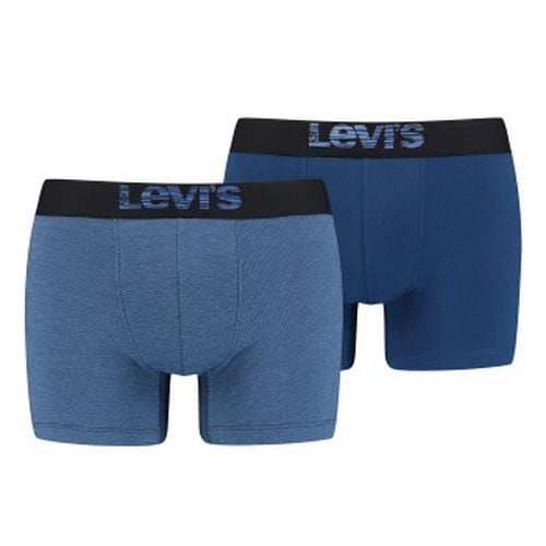 P Men Optical Illussion Boxer Brief Marine/Blau Baumwolle Medium Herren - Levis - Modalova