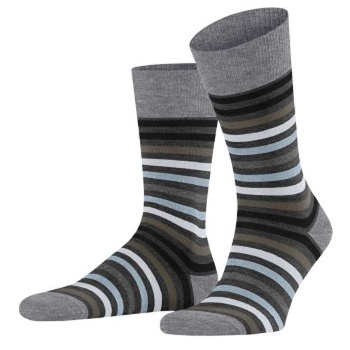 Falke Stripe Socks Schwarz/Grau Gr 47/50 Herren - Falke KGaA - Modalova