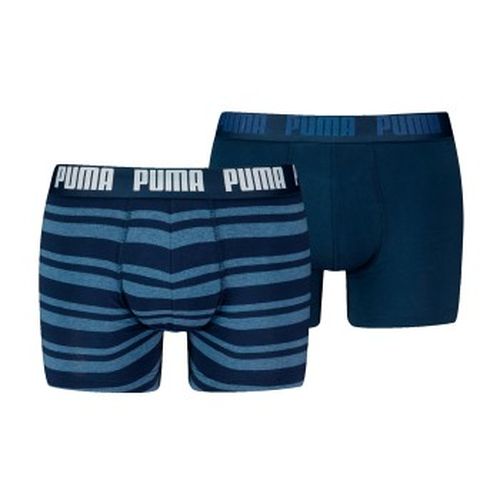 P Heritage Stripe Boxer Jeansblau Baumwolle Small Herren - Puma - Modalova