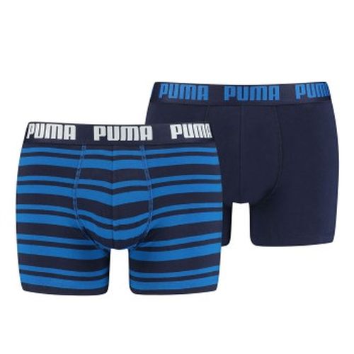 P Heritage Stripe Boxer Marine gestreift Baumwolle Medium Herren - Puma - Modalova