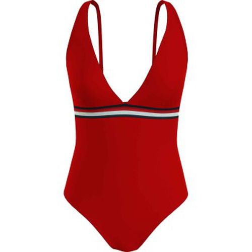 Plunge One Piece Swimsuit Rot Medium Damen - Tommy Hilfiger - Modalova