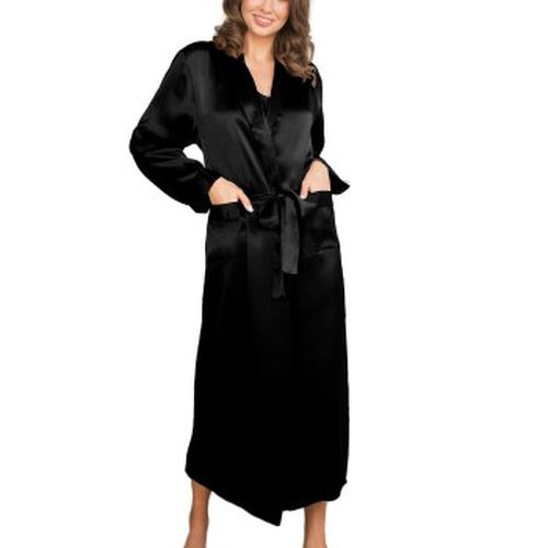 Pure Silk Long Robe Schwarz Seide Small Damen - Lady Avenue - Modalova
