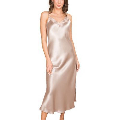 Pure Silk Long Nightgown With Lace Perlweiß Seide Small Damen - Lady Avenue - Modalova