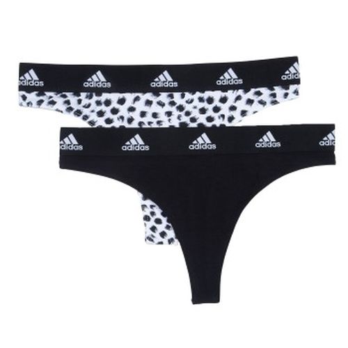 P Underwear Brazilian Thong Schwarz/Weiß Baumwolle Small Damen - adidas - Modalova