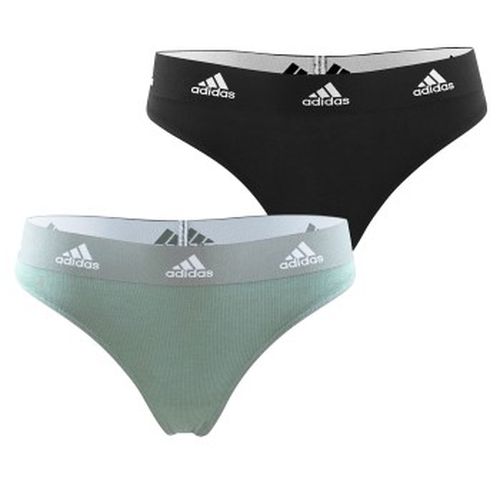 P Underwear Brazilian Thong Schwarz/Grün Baumwolle Small Damen - adidas - Modalova