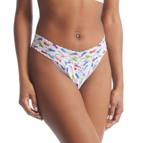 P Printed Original Rise Thong Weiß mit Farbmuster Nylon One Size Damen - Hanky Panky - Modalova