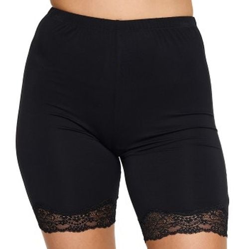 Bamboo Lace Shorts Schwarz Wolle Large Damen - Damella - Modalova