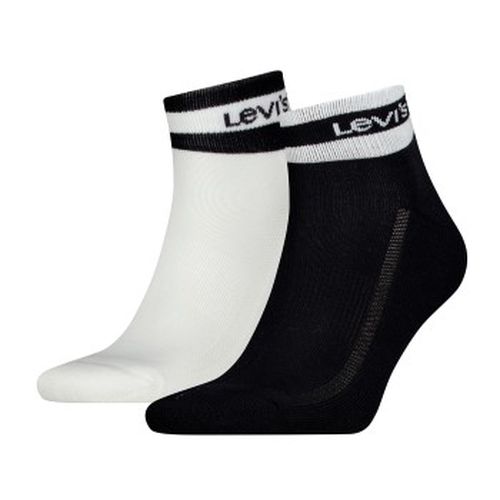 P Mid Cut Stripe Socks Schwarz/Weiß Gr 39/42 - Levis - Modalova